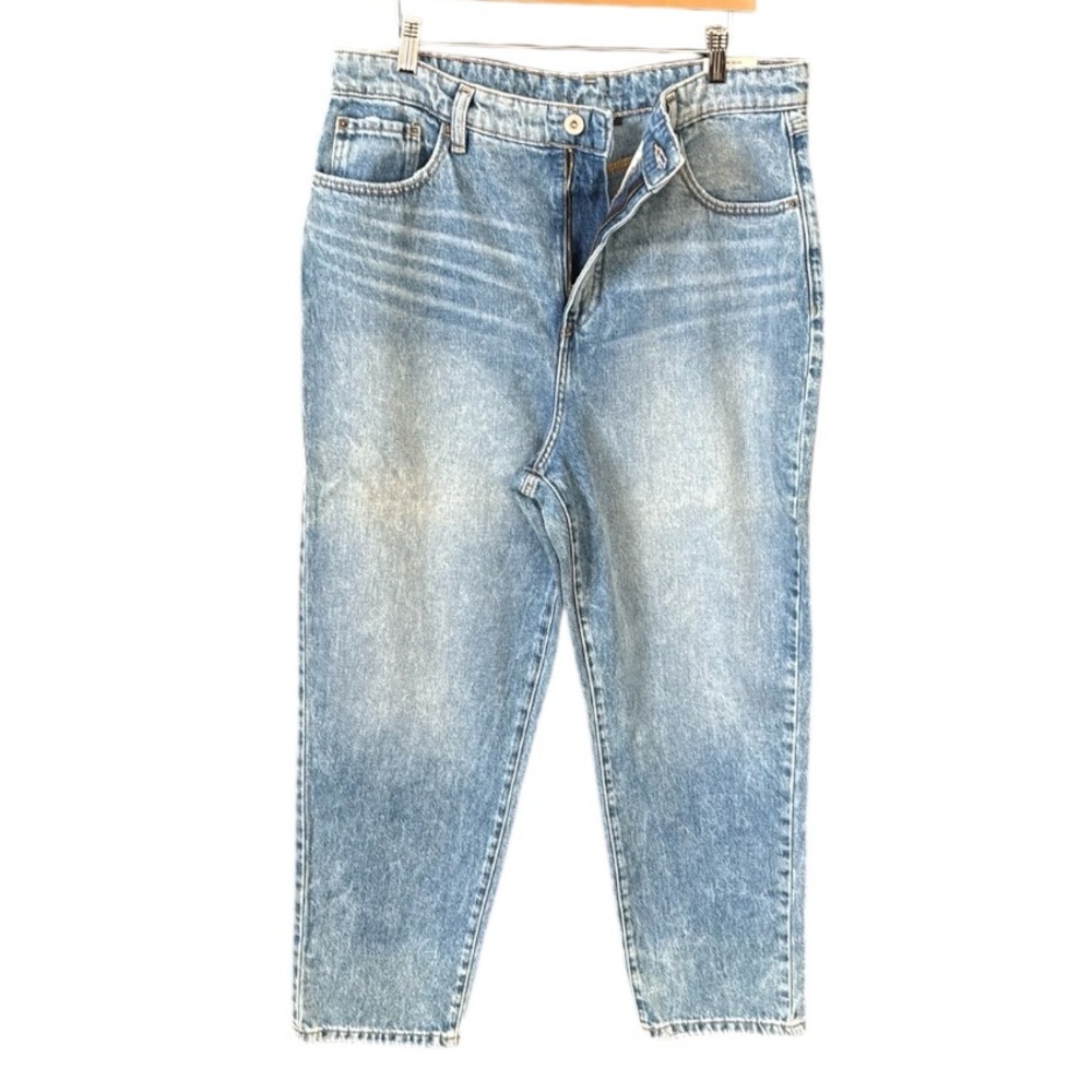INC International Concepts Core Denim High Rise Mom Jeans in Indigo